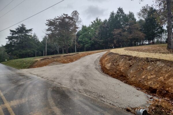 WM Tucker Excavating Landscaping Road Construction Project